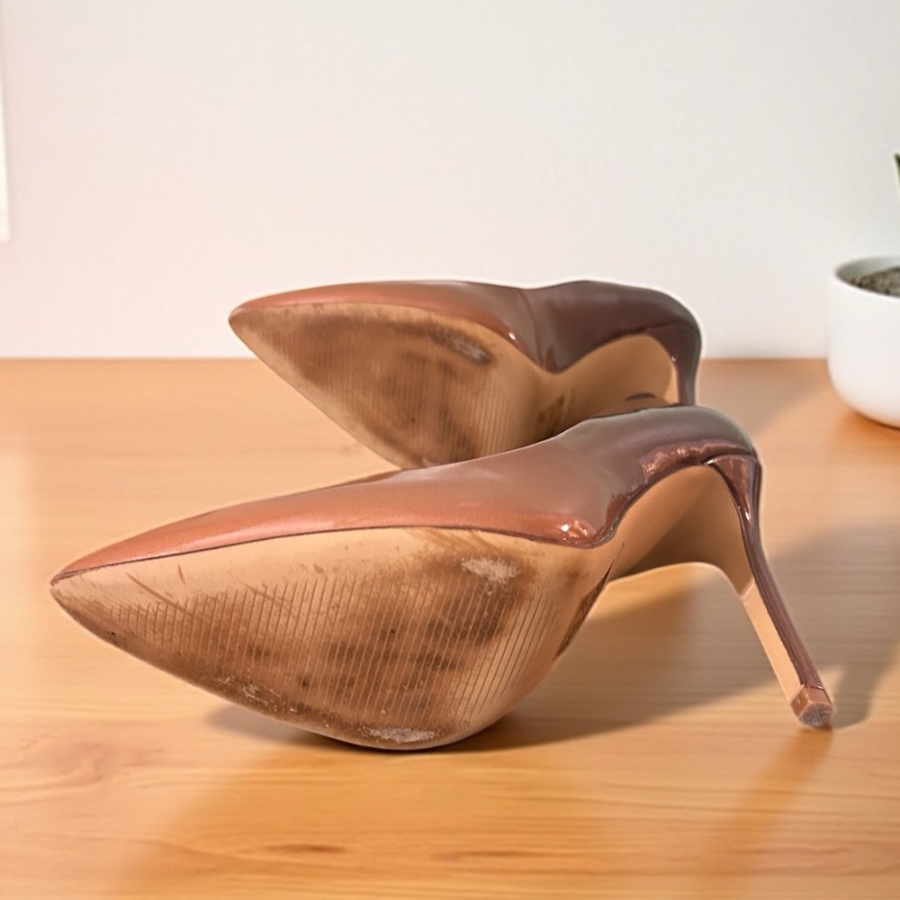 Aldo Brown Caramel Ombré Patent High Heel Pumps 7.5 Stussy 2.0 - Picture 6 of 6